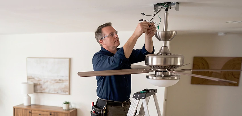Ceiling Fan Light and Switch Repair in Peachtree Corners