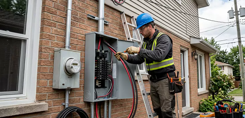 Outdoor Subpanel Installation in Peachtree Corners